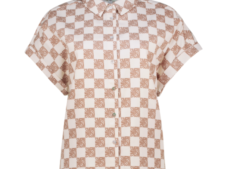 NAVAEH ICE COFFEE ALLOVER PRINTED SHIRT Online Sale