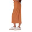 BONNIE DARK CARAMEL EMBOSSED LOGO SKIRT Online