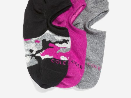 Women s 3-Pair Camo Sneaker Liner Socks Sale