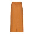 BONNIE DARK CARAMEL EMBOSSED LOGO SKIRT Online