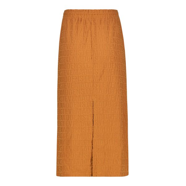 BONNIE DARK CARAMEL EMBOSSED LOGO SKIRT Online