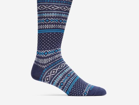 Men s Fair Isle Dress Crew Socks Online