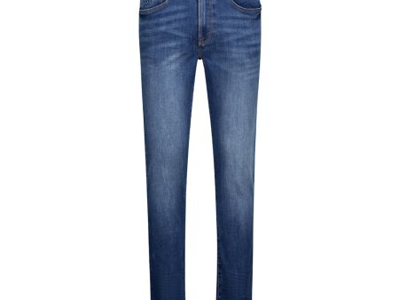 WILLIAM MID BLUE SLIM DENIM Hot on Sale