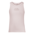 AALIYAH CHAMPAGNE SPARKLE LOGO TANK Hot on Sale