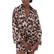 MICHAELA ANIMAL PRINT SATIN SHIRT DRESS Online