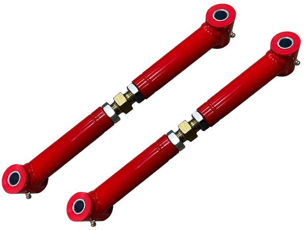 5th Gen Camaro Rear Toe Rods| 2010-2015 (Adjustable) Red Hot on Sale