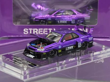 STREET WEAPON Nissan Skyline LBWK-ER34 Chrome Purple Online now