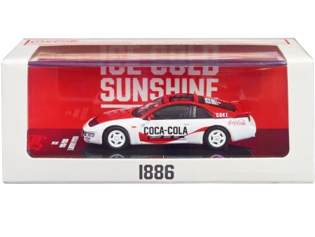 Nissan Fairlady Z (Z32) RHD (Right Hand Drive) Red and White  Coca-Cola  1 64 Diecast Model Car Online Hot Sale