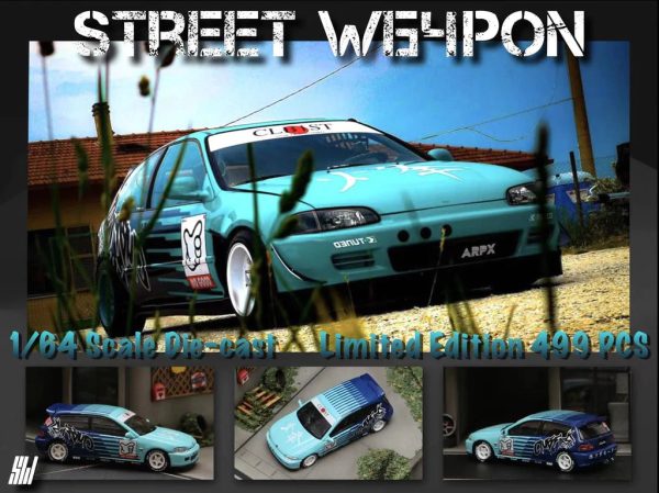 Street Weapon Honda Civic EG6  Kanjozoku FALKEN  Livery 1:64 Sale