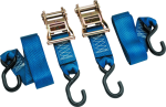 BikeMaster 2x84in Ratchet Tiedown Pair - Blue Fashion