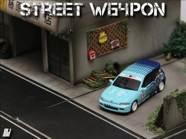 Street Weapon Honda Civic EG6  Kanjozoku FALKEN  Livery 1:64 Sale