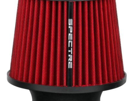 Spectre Conical Air Filter   Round Tapered 3in. - Red Online Sale