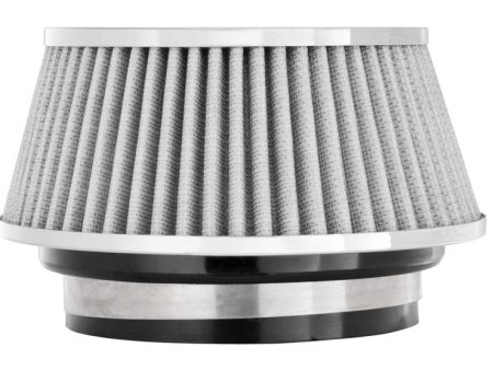 Spectre Adjustable Conical Air Filter 2-1 2in. Tall (Fits 3in.   3-1 2in.   4in. Tubes) - White Hot on Sale