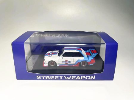 Street Weapon 1 64 Scale BMW LTO E30 Diecast Model Car-Martini Online now