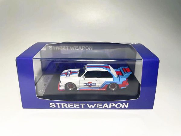 Street Weapon 1 64 Scale BMW LTO E30 Diecast Model Car-Martini Online now