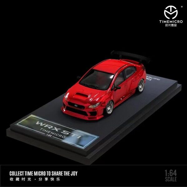 TIME MICRO 1:64 WRX STI Red Diecast Model Car For Sale