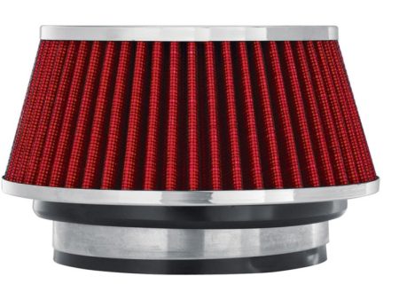 Spectre Adjustable Conical Air Filter 2-1 2in. Tall (Fits 3in.   3-1 2in.   4in. Tubes) - Red Online now