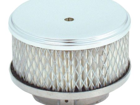 Spectre Air Cleaner 4in. x 2in. Chrome - Paper Discount