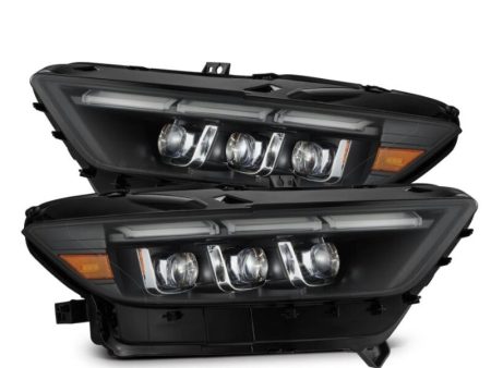 AlphaRex 15-17 Ford Mustang NOVA LED Proj Headlights Black w Activ Light Seq Signal Switch DRL Online Hot Sale